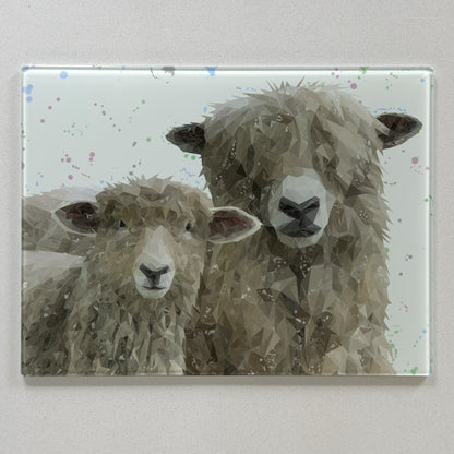 Lily & Lottie The Lincoln Longwool Sheep Premium Glass Worktop Saver