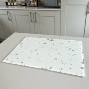Accent Premium Glass Worktop Saver for 'Millie, Grey Background'