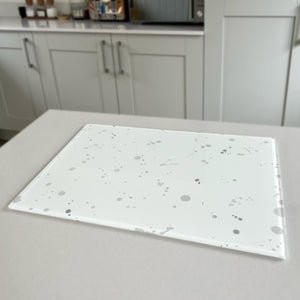 Accent Premium Glass Worktop Saver for 'The Bee, Grey Background'