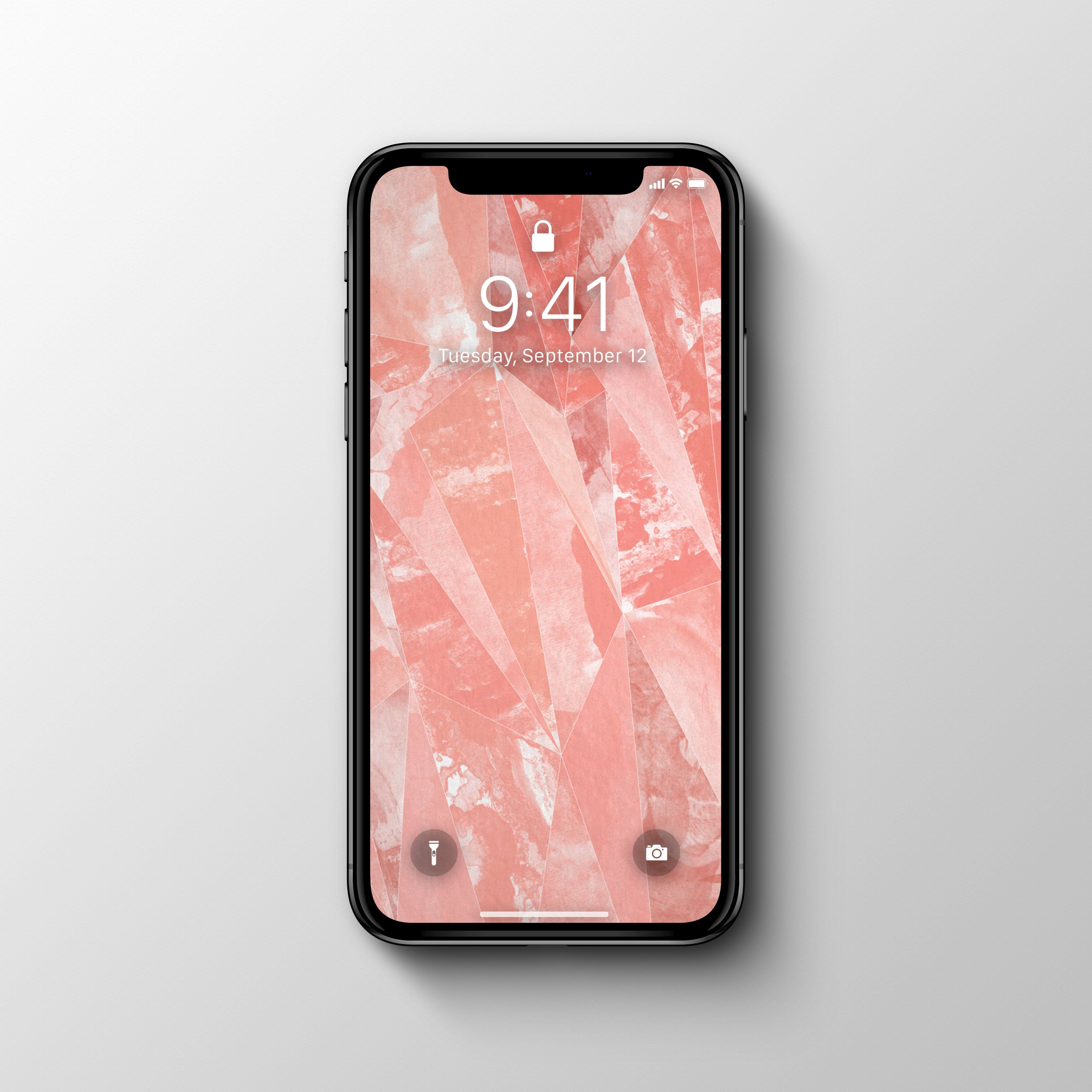 Geometric Pink Phone Wallpaper - Andy Thomas Artworks