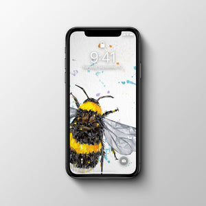 The Bee Phone Wallpaper - Andy Thomas Artworks