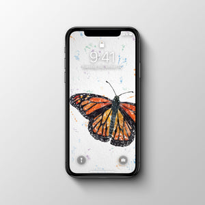 The Butterfly Phone Wallpaper - Andy Thomas Artworks