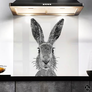 Custom Listing for JH - The Hare Black & White - 800w x 750h - ADH