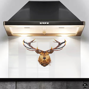 Custom Listing for LC -The Stag 1190w x 670h - Artwork resized to allow for cooker backplate SCREWHOLES